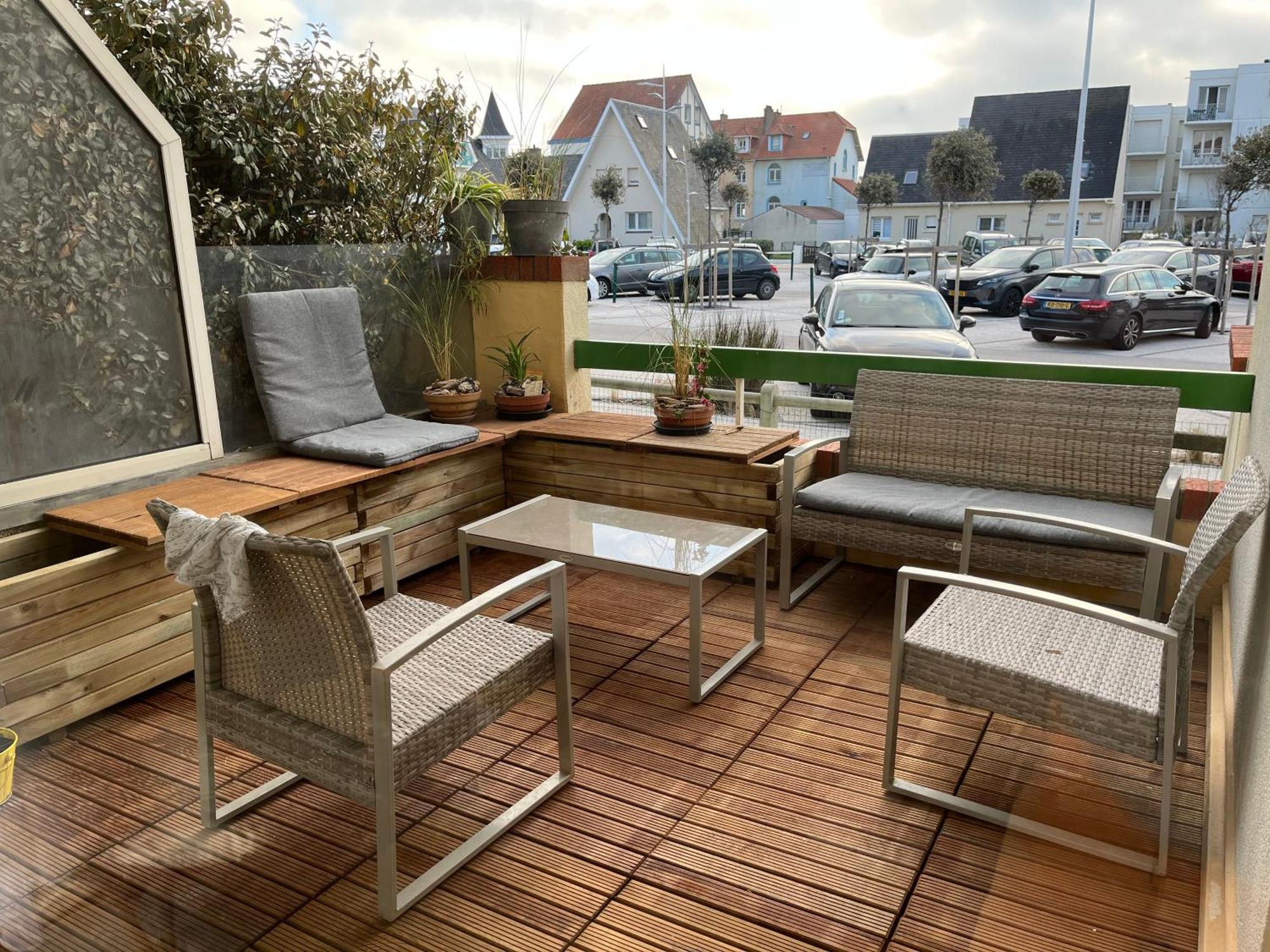 Agréable appartement et terrasse à 2 pas de la mer Wimereux Exterior foto